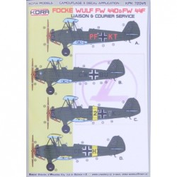 Focke Wulf Fw 44D/44F Liaison&Courrier Service (4x camo) - Kora PKP 72 049