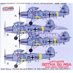 Gotha Go 145A German Training Plane (4x camo) - Kora KPK 72 061