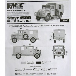 Steyr 1500 Kfz.17 Radio Car - MAC 72107