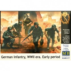 German Infantry, early period WWII (5 fig.) - Master Box MB35177