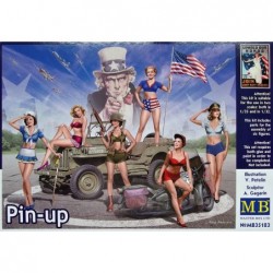 Pin-up (6 figures), suitable for 1/32 scale - Master Box MB35183