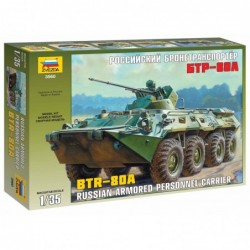 BTR-80A Russian Personnel Carrier - Zvezda Model Kit military 3560