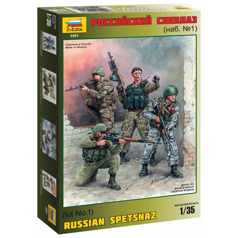 Russian Special Forces - Zvezda Model Kit figurky 3561