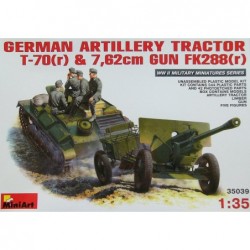 German Tractor T-70(r) & 7,62cm Gun Fk288(r) - MiniArt 35039