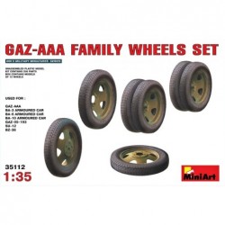 GAZ-AAA Family Wheel Set (12 wheels) - MiniArt 35112