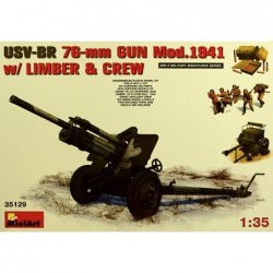 USV-BR 76mm GUN Mod.1941 w/ limber & crew - MiniArt 35129