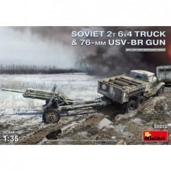 Soviet 2 t 6x4 Truck with 76 mm USV-BR Gun - MiniArt 35272