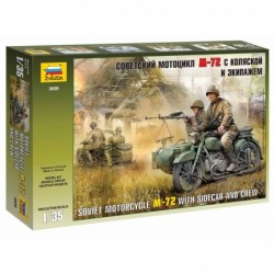 Soviet WWII Motorcycle M-72 - Zvezda Model Kit 3639