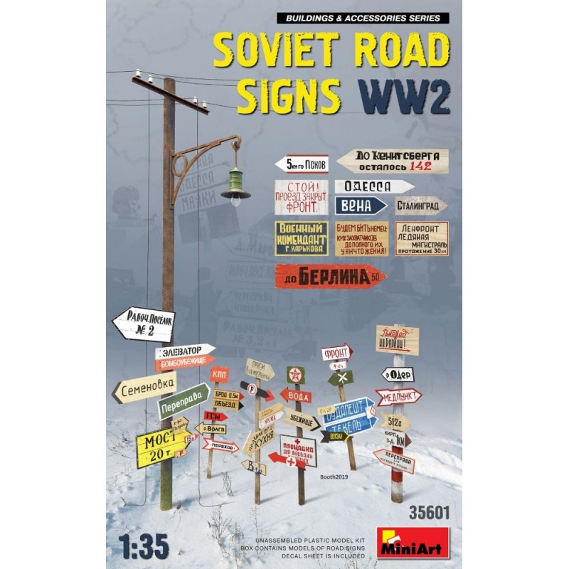 Soviet Road Signs WWII - MiniArt 35601