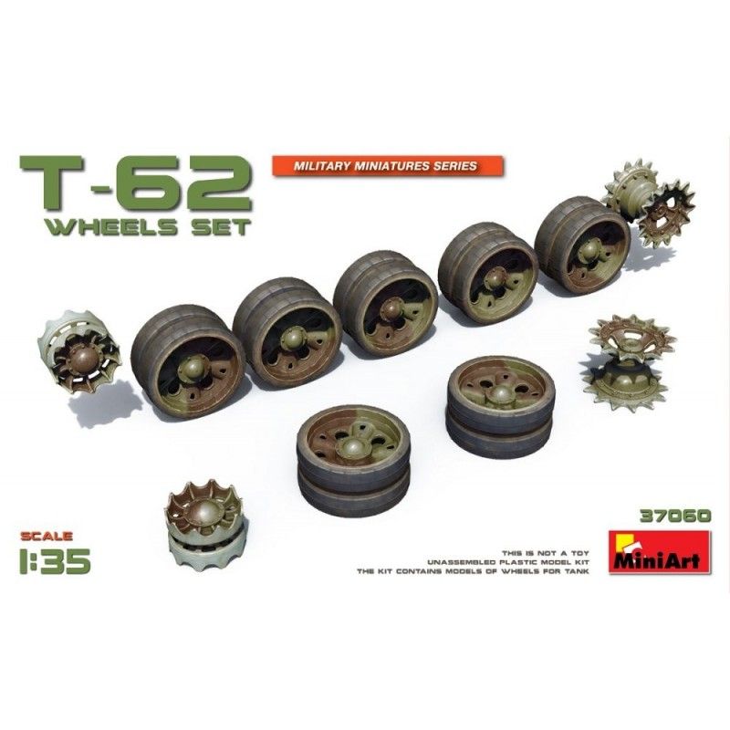 T-62 wheels set - MiniArt 37060