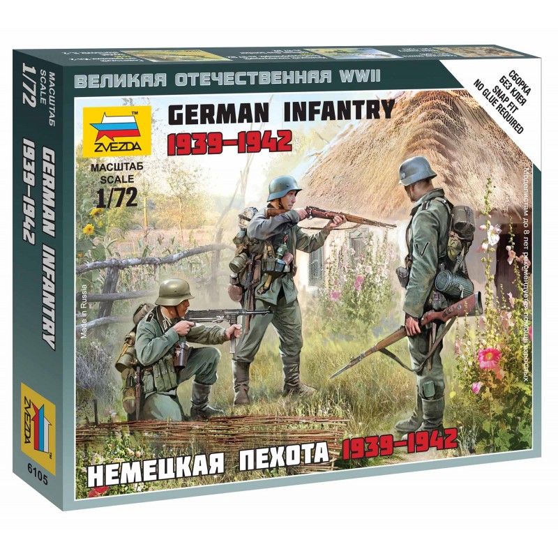 German Infantry East Front 1941 - Zvezda Wargames (WWII) figurky 6105