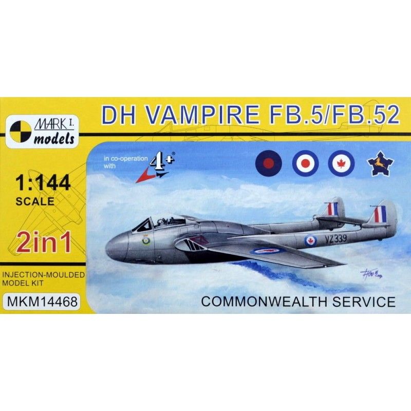 DH Vampire FB.5 'Commonwealth' (2-in-1) - Mark 1 Models MKM14468