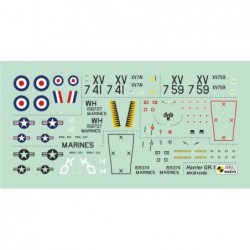 Harrier GR.1 / AV-8A / AV-8C (4x camo) - Mark 1 Models MKM14486