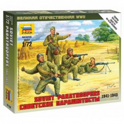 Soviet Paratroops - Zvezda Wargames (WWII) figurky 6138