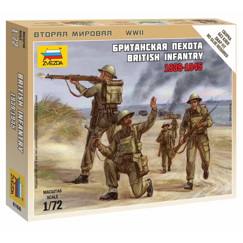 British Infantry 1939-42 - Zvezda Wargames (WWII) figurky 6166