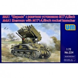 Sherman M4A1 with M17/4.5'' rocket launcher - Unimodel 224