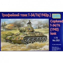 T-34/76 WWII captured tank (1942) - Unimodel 253
