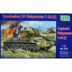 Captured Flakpanzer T-34(r) - Unimodel 254