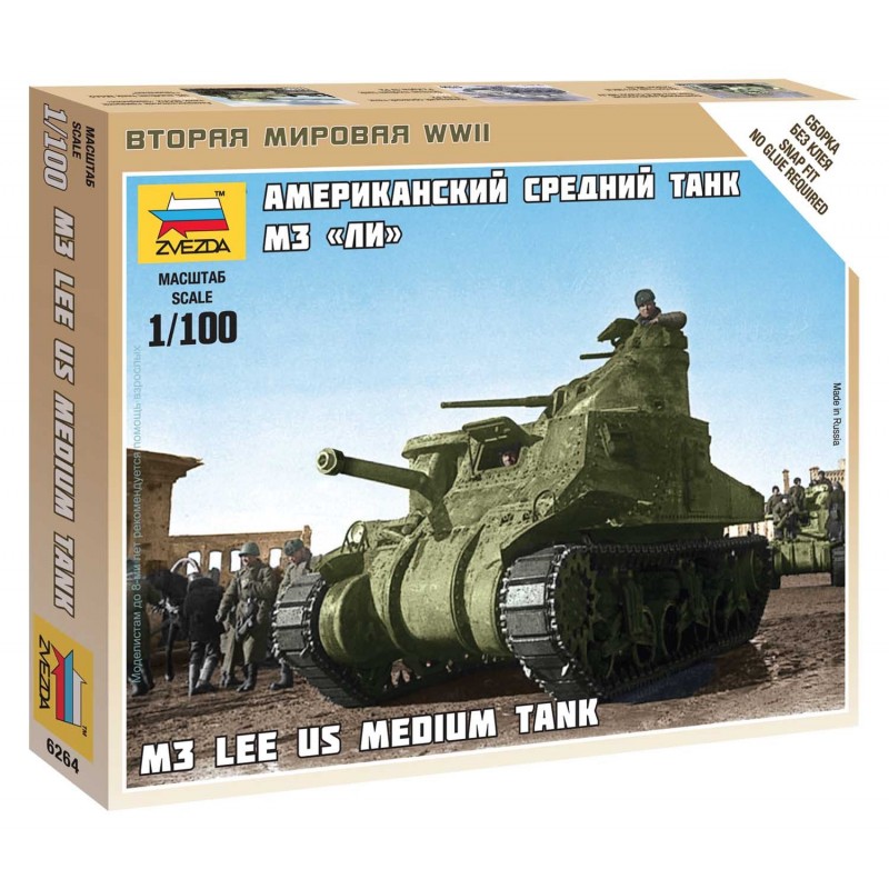 M-3 Lee US medium tank - Zvezda Wargames (WWII) 6264