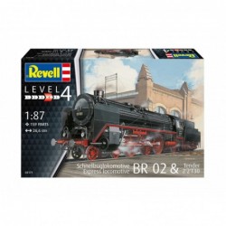 Express locomotive BR 02 & Tender 2'2'T30 - Revell Plastic ModelKit lokomotiva 02171