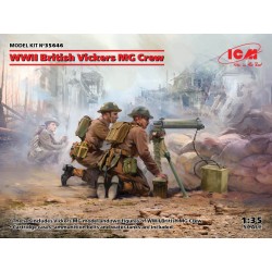 British Vickers MG Crew WWII (2 fig.+gun) - ICM 35646