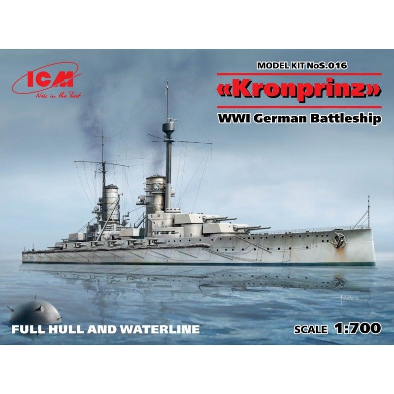 Kronprinz WWI German Battleship - ICM S.016