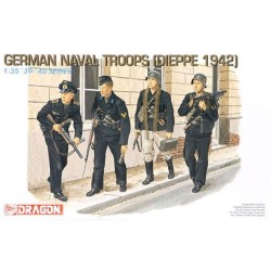 GERMAN NAVAL TROOPS (DIEPPE 1942) - Dragon Model Kit figurky 6087