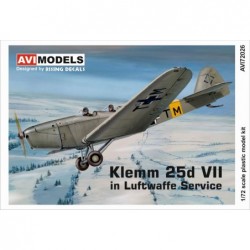 Klemm 25d VII in Luftwaffe Service (4x camo) - AVImodels AVI72026