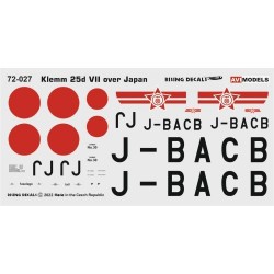 Klemm 25d VII over Japan, 1935-1937 (2x camo) - AVImodels AVI72027