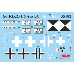 Sd.Kfz.251/6 Ausf.A German Armor.Comm.Vehicle - ICM 35102