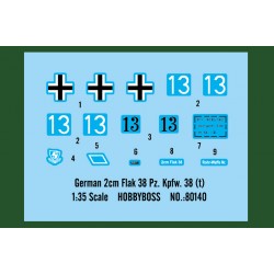 German 2cm Flak 38 Pz.Kpfw .38 (t) - Hobby Boss 80140