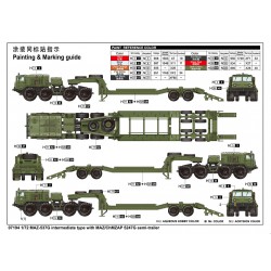 MAZ-537G intermediate type with MAZ/ChMZAP 5247G semi-trailer - Trumpeter 07194