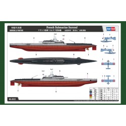 French Submarine Surcouf - Hobby Boss 83522