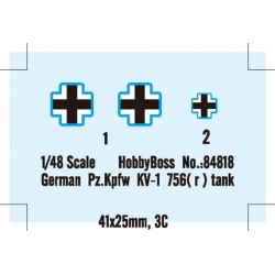 German Pz.Kpfw KV-1 756( r ) tank - Hobby Boss 84818