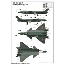 Chinese J-20 Mighty Dragon - Trumpeter 03923