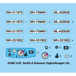 Sd.Kfz.8 Schwerer Zugkraftwagen 12t - Trumpeter 01583
