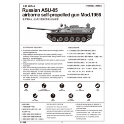 Russian ASU-85 airborne self-propelled gun Mod.1956 - Trumpeter 01588