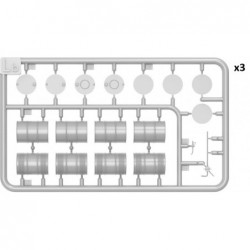 Fuel & Oil drums 1930-50s (20 pcs.,w/ decals) - MiniArt 49007