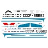 Obtisky Iljušin Il-62 Aeroflot (classic) / Japan Air Lines pro Veb Plasticart - BSmodelle BSM100023