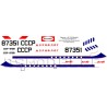 Obtisky Jakovlev Jak-40 Aeroflot pro Veb Plasticart - BSmodelle BSM100057