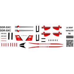 Obtisky Let L-410 Turbolet Interflug pro Veb Plasticart - BSmodelle BSM100473