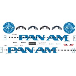 Obtisky Boeing 727 Pan American Clipper Guilford 1984 pro Veb Plasticart - BSmodelle BSM100507