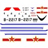 Obtisky De Havilland HS-121 Trident Peple's Liberation Army, CAAC pro Veb Plasticart - BSmodelle BSM100553