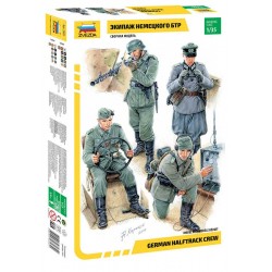 German Halftrack Crew - Zvezda Model Kit figurky 3585