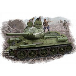 T-34/85 (Model 1944 flattened turret) Tank - Hobby Boss 84807