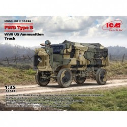 FWD Type B, US Ammunition Truck WWI (3x camo) - ICM 35656