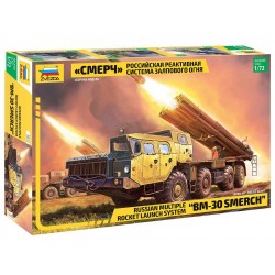 Multiple Rocket launch system "Smerch" (BM-30 Smerč) - Zvezd Model kit military 5072