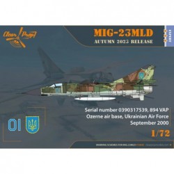 MiG-23MLD The Last Ukrainian Flogger-K (4x camo) - Clear Prop 72042
