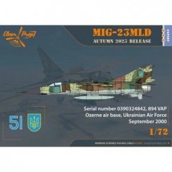 MiG-23MLD The Last Ukrainian Flogger-K (4x camo) - Clear Prop 72042