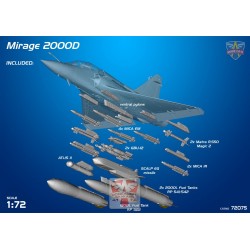 Mirage 2000D w/ SCALP-EG Missile (3x camo) - Modelsvit 72075